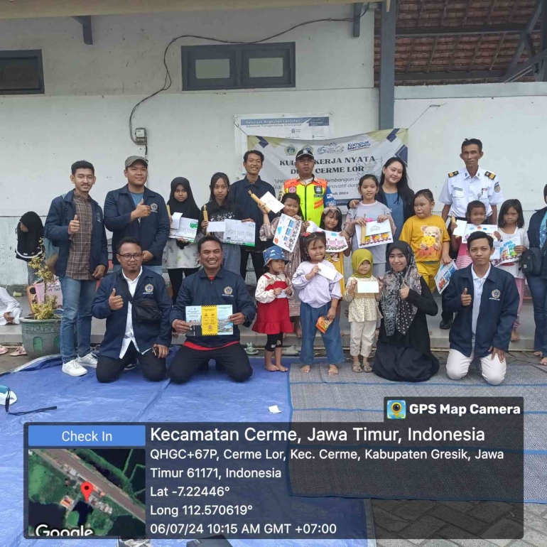 Lomba Mewarnai yang dilakukan di Stasiun Cerme(Dokumentasi Pribadi)