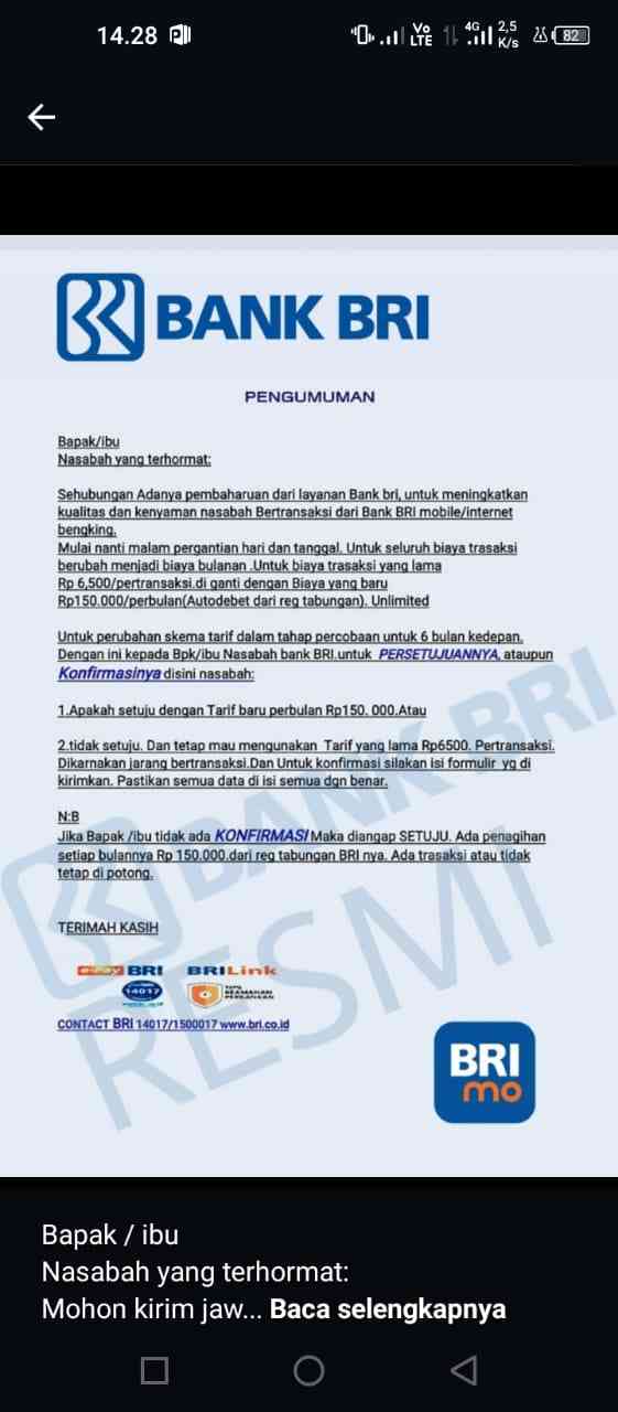 Modus Pembobolan Rekening Mengatasnamakan Bank BRI Halaman 1 ...