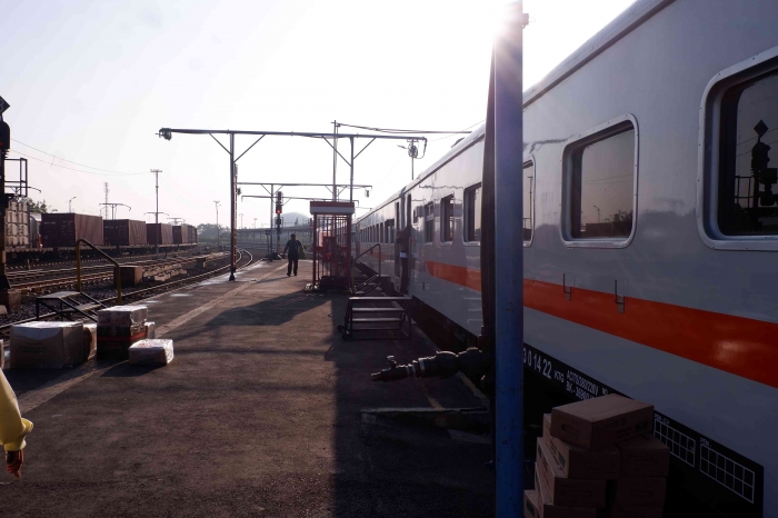 KA Banyubiru saat berada di Stasiun Semarang Tawang - Dokumentasi Pribadi