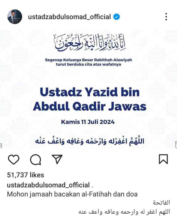 Mengenang Ustadz Yazid Bin Abdul Qadir Jawas, Wafat Di Usia 61 Tahun ...