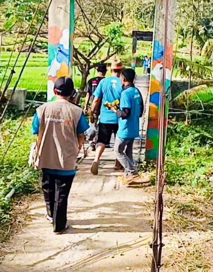 Siap melintasi Jembatan Gantung yang Mendebarkan(dokpri)