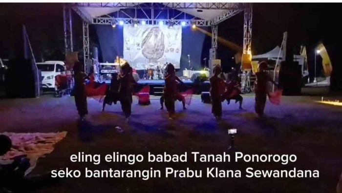Tari selamat datang babad Tanah Ponorogo (dokpri)