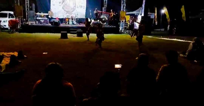 Tari Kreasi Bujang Ganong Menyambut Tamu Undangan Grebeg Suro Ponorogo 2024(dokpri)