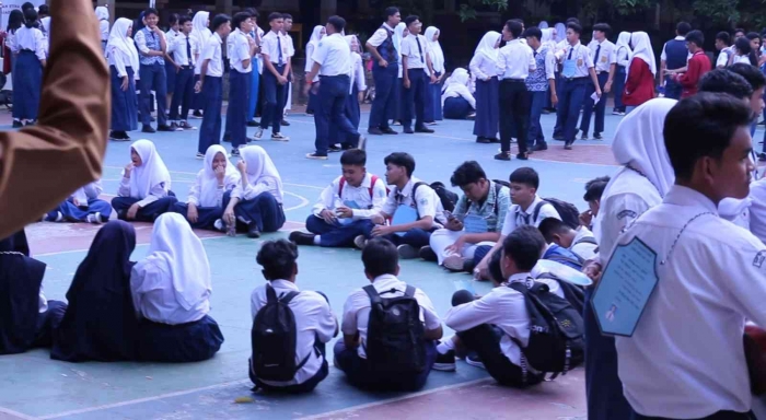 pengawasan guru pada MPLS (dokpri)