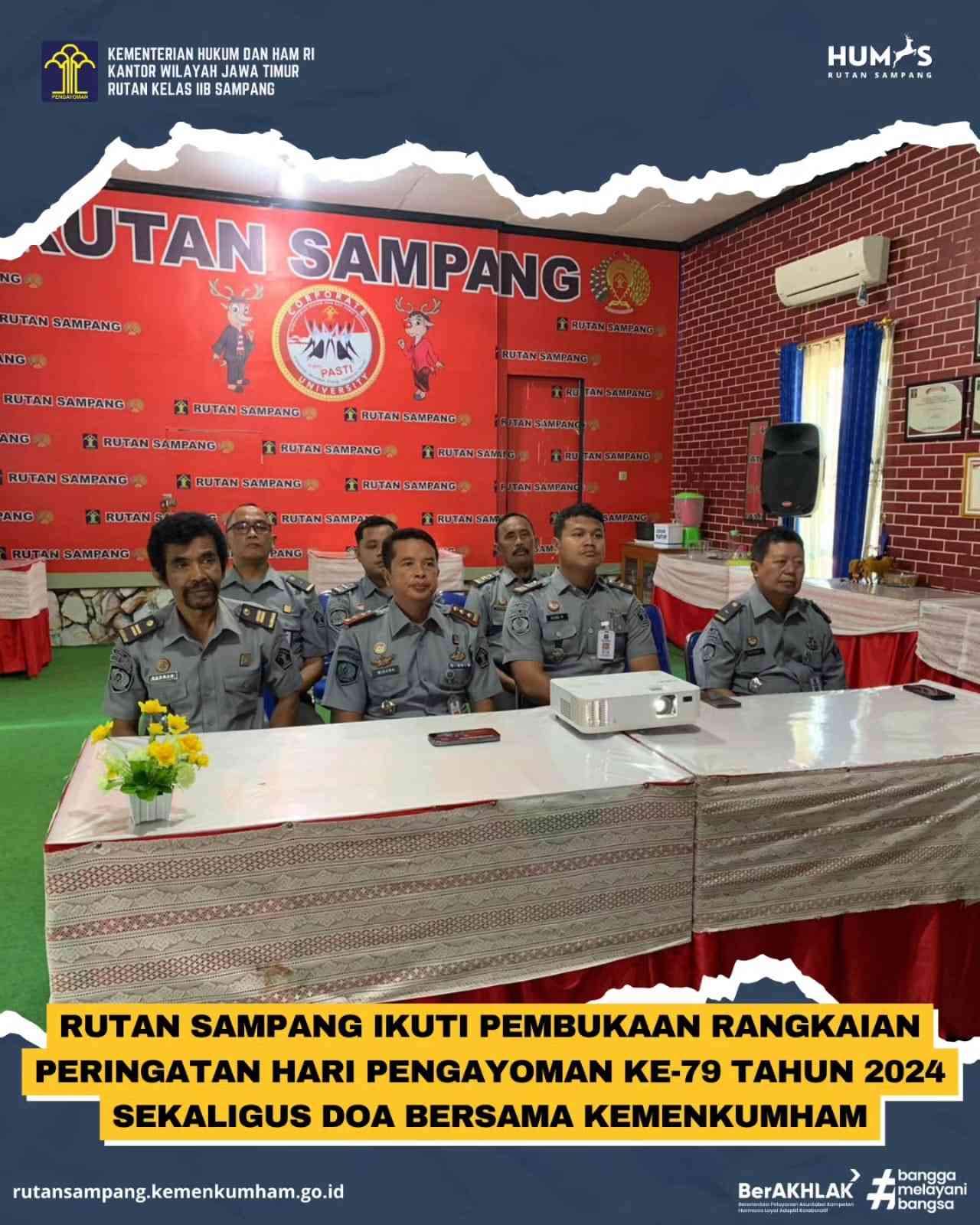 Rutan Sampang Ikuti Pembukaan Rangkaian Peringatan Hari Pengayoman Ke ...