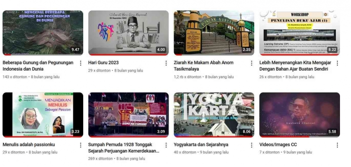 tangkapan layar akun YouTube (dokpri)