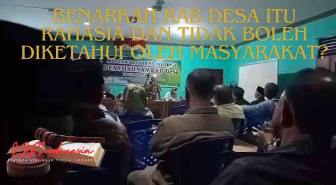 Ilustrasi Musyawarah Desa Terkait Penyusunan RKPDesa (Sumber: doc.Litbag.LKpIndonesia)