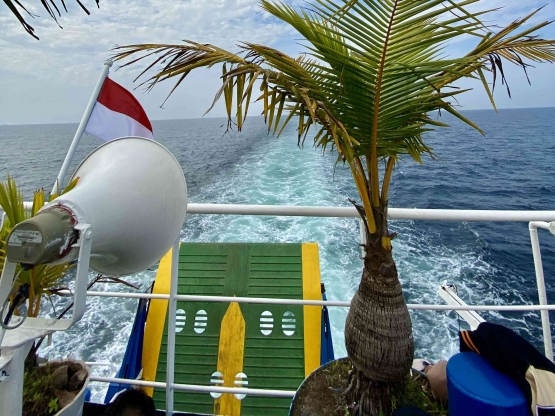 Deck Kapal Ferry Siginjai/dokpri