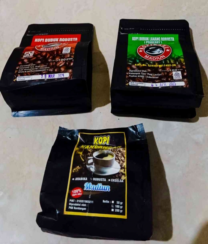 Kopi Robusta Kare, kopi Lanang(peaberry)dan Kopi Robusta Kandangan(dokpri)