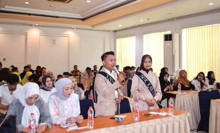 Sambutan Perwakilan Nok Kacung Kabupaten Cirebon Foto: Mang Ib