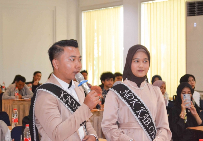 Sambutan Perwakilan Nok Kacung Kabupaten Cirebon Foto: Mang Ib