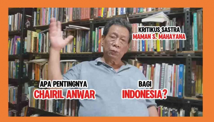 Maman S. Mahayana, kritikus sastra dari Universitas Indonesia. (Foto: Isson Khairul)