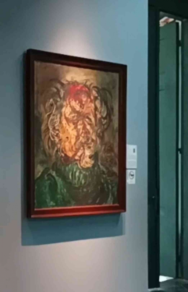 Lukisan Affandi yang dipajang di musium seni Indonesia, Kota tua Jakarta (dokpri)