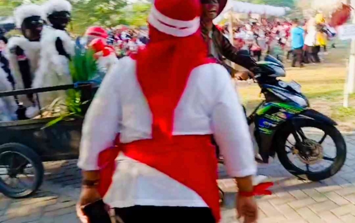 Menyambut kedatangan Shaun the sheep yang lucu dan unik (dokpri)