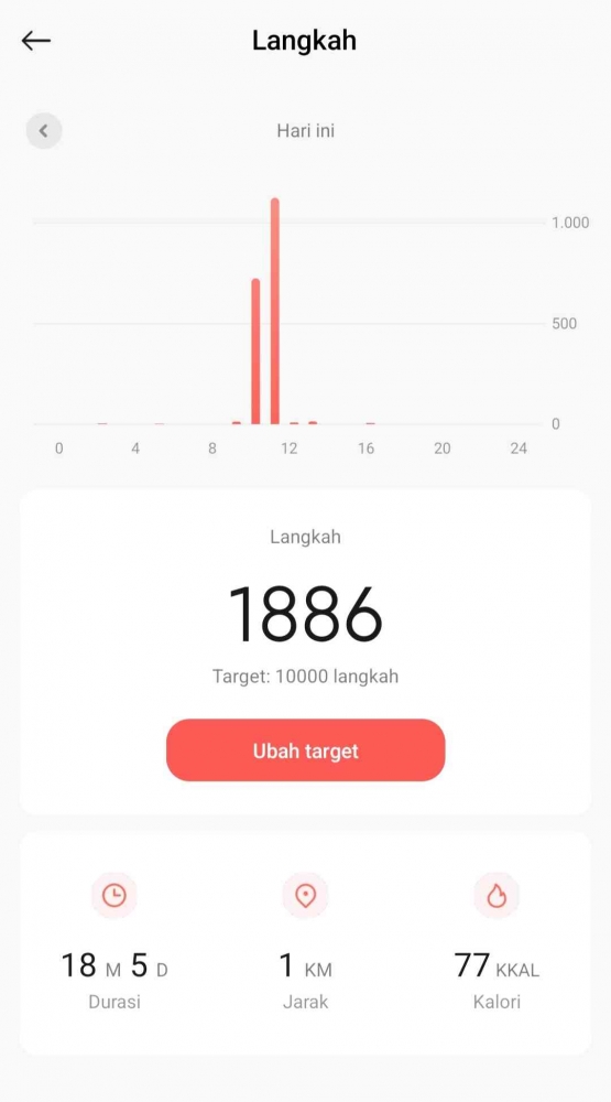 Kaget dan malu, ternyata saya jarang sekali jalan kaki(dokpri)