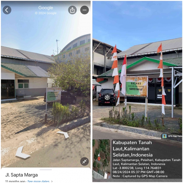 Google Maps Dan Aplikasi Geotagging/Tangkapan layar pribadi