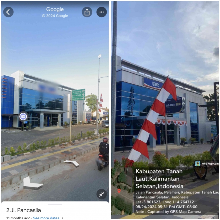 Google Maps Dan Aplikasi Geotagging/Tangkapan layar pribadi