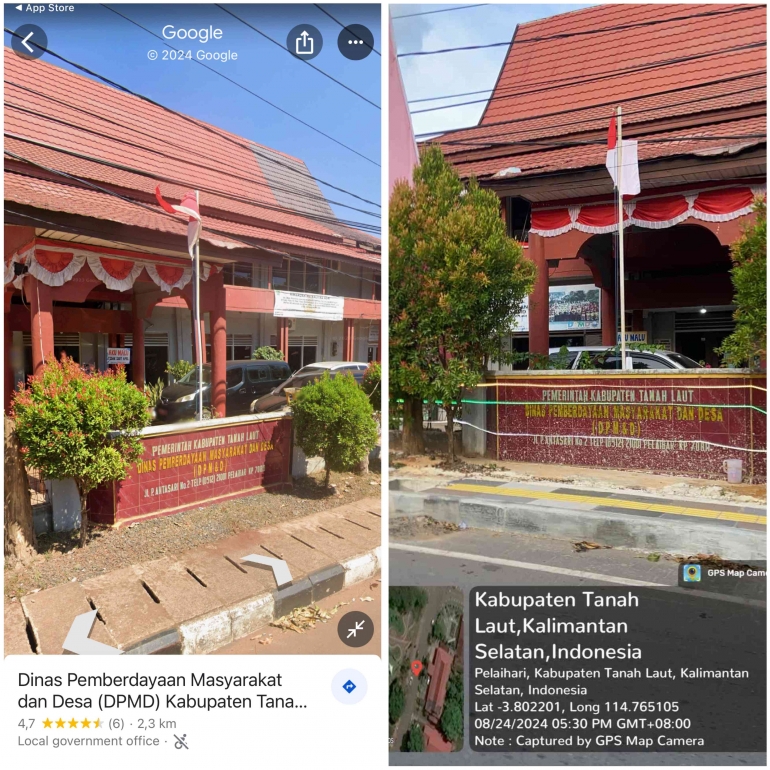Google Maps Dan Aplikasi Geotagging/Tangkapan layar pribadi