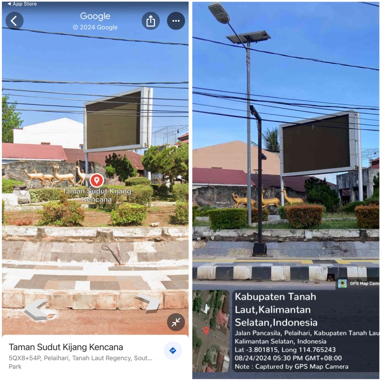 Google Maps Dan Aplikasi Geotagging/Tangkapan layar pribadi