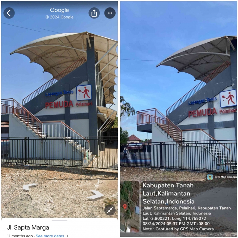Google Maps Dan Aplikasi Geotagging/Tangkapan layar pribadi