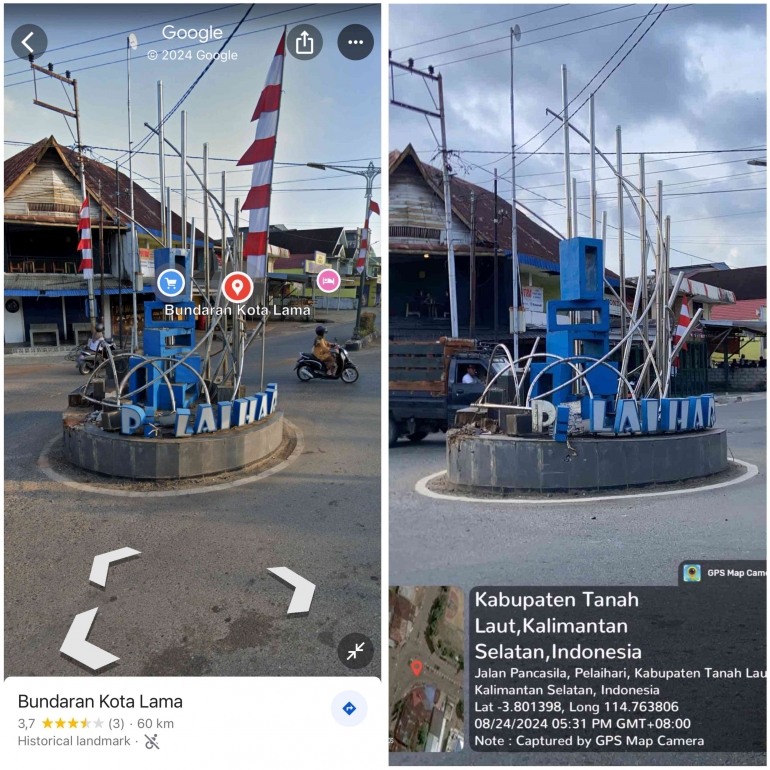Google Maps Dan Aplikasi Geotagging/Tangkapan layar pribadi