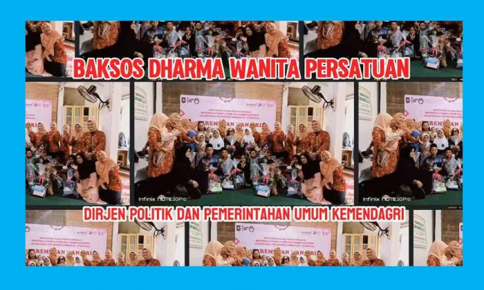 Ibu-ibu Dharma Wanita Persatuan, berbagi ke anak-anak Panti Asuhan Bogor. Foto: Isson Khairul