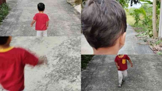 Memanfaatkan akhir pekan untuk berjalan kaki, biar seru bisa bareng si kecil, keluarga, atau teman. (foto Akbar Pitopang)