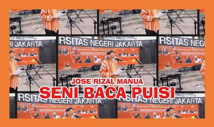 Jose Rizal Manua dan rahasia juara baca puisi. Foto: Isson Khairul.