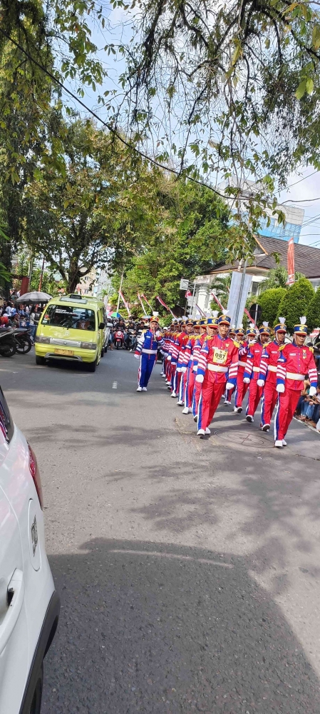 (sumber pribadi) Nomor peserta 087 di shooting tepat di depan kantor sinode GPM Maluku di kota Ambon pada 14 September 2024.