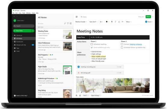 Ilustrasi Evernote for Windows | Image by Help.Evernote.com