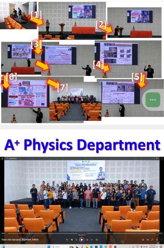 (Own photo) The process of Physics monthly Seminar in A+ physics department at Pattimura university