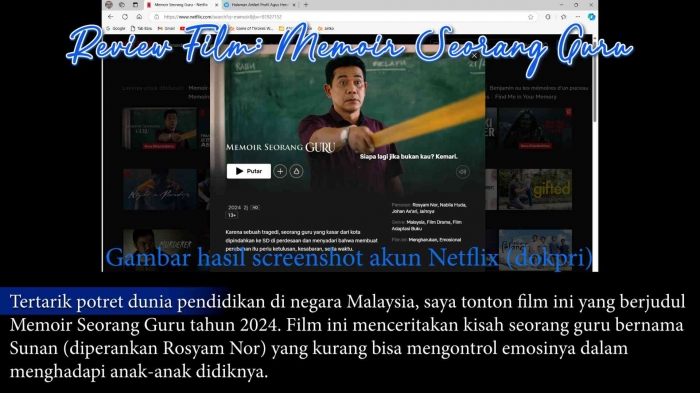Modivikasi screenshot akun Netflix (dokpri)
