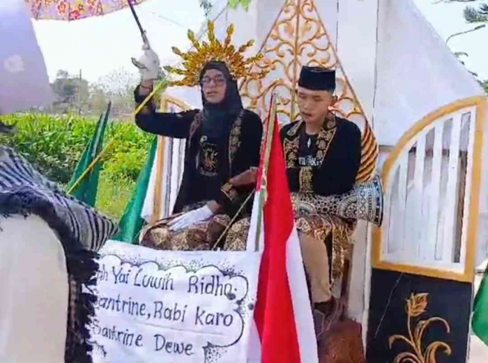 Kirab santri 2024 PP Mekar Agung, Pucang Anom, Kebonsari, Madiun (dokpri)