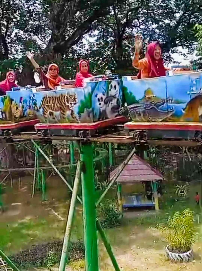 Horeee...para mamah terbang di ketinggian (dokpri)