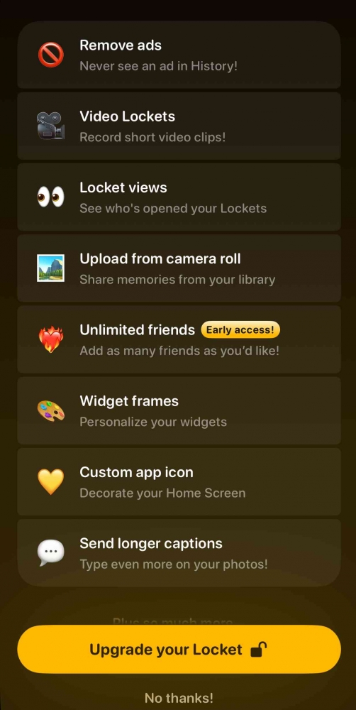 Locket Gold Ios Membayar untuk Merasakan Fitur Terbaru Locket Gold? Yay or Nay ...