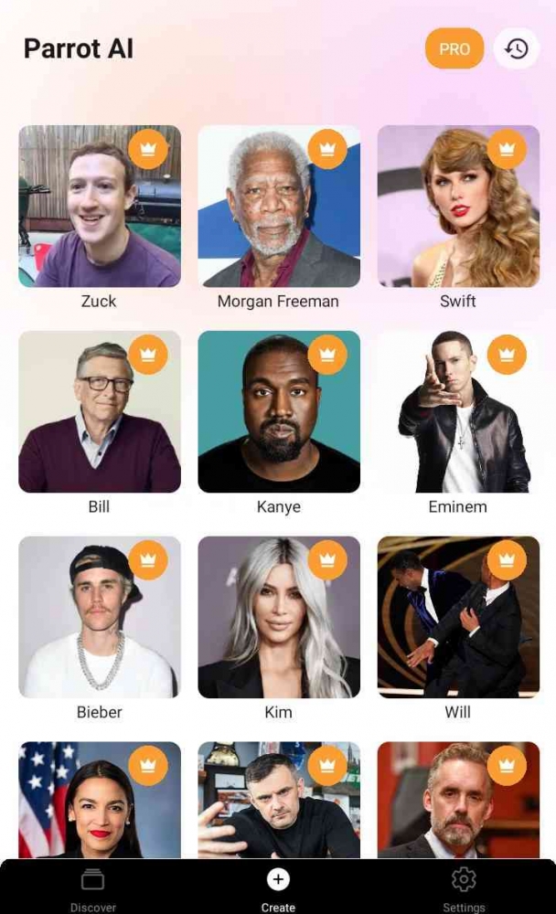 dok.pri: tangkapan layar aplikasi Parrot AI