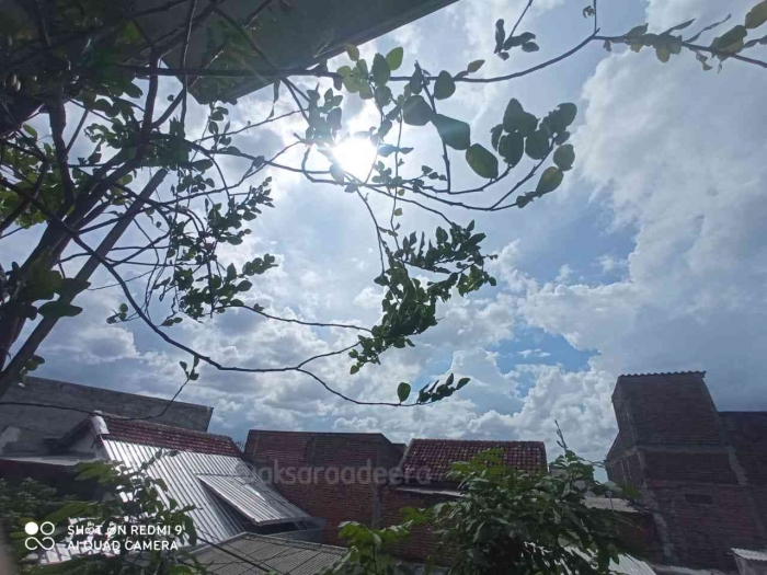 Pemandangan awan di depan rumah (Dokpri)