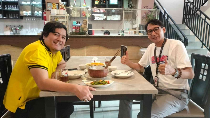 (personal document) Cheers, and have a blessed dinner with marvelous friendship.