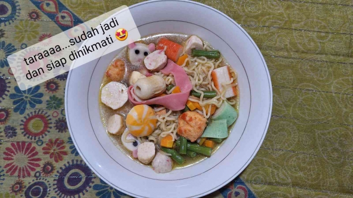 Sup mie suki wortel buncis (Sumber: dokpri)