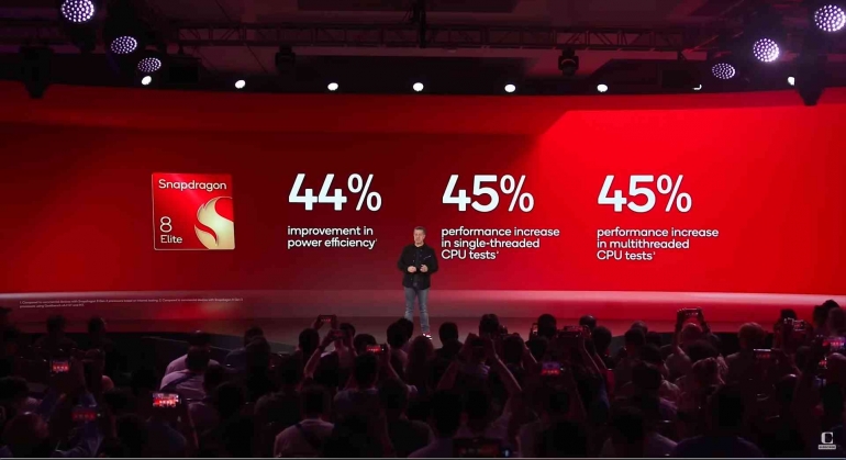 Klaim performa Qualcomm dalam segi CPU - Qualcomm Snapdragon Summit 2024 melalui CNET