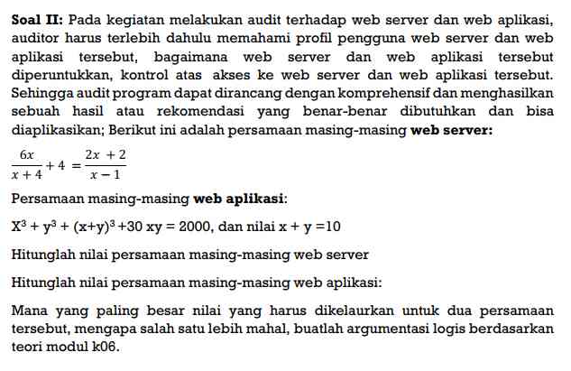 K06_Soal Kuis Tema Math Audit Transfer Pricing. Prof. Dr. Apollo