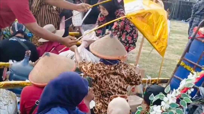 Tumpeng hasil bumi(dokpri)