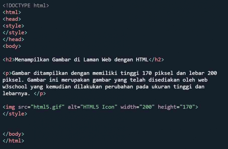 Codingan Html Teks Menelusuri Cara Menampilkan Gambar dan Mengatur Format Teks Menggunakan ...