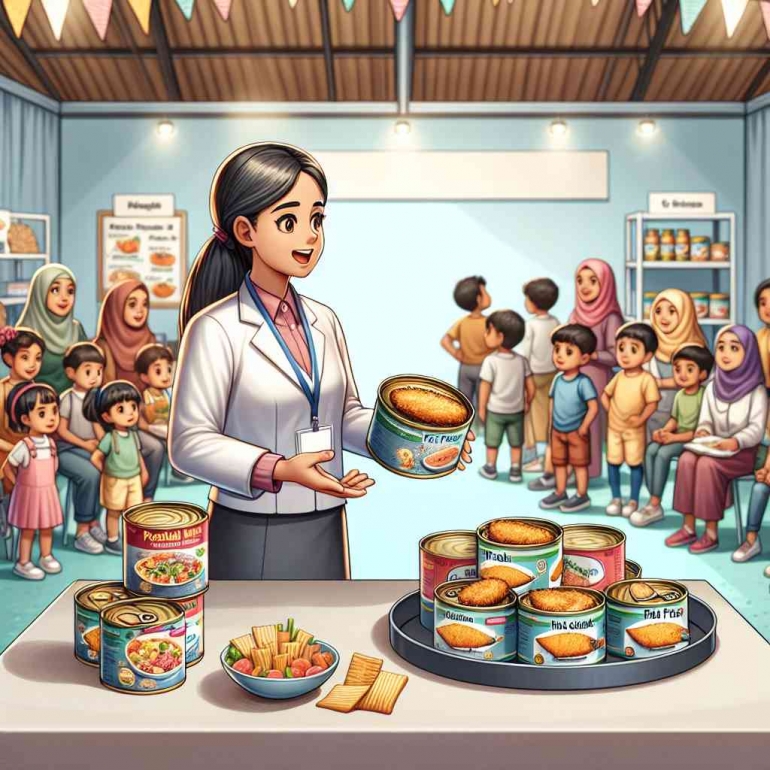 (makanan kaleng bergizi lainnya, olahan GemAIBot, dokpri)