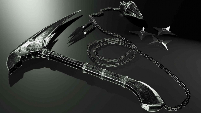 Okus Rogača Kusarigama, Senjata Tradisional Jepang yang Serba Guna dalam Teknik ...