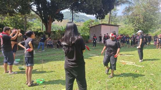 Outbond | Sumber : Dokumentasi pribadi