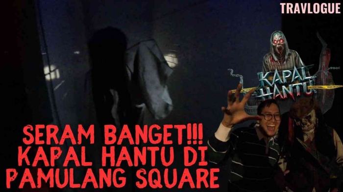 Wahana hantu Kapal Hantu di Pamulang Square, Tangerang Selatan (Sumber: Berbudi TV)