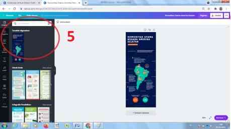 Pilih template infografis (Foto dokumen pribadi)