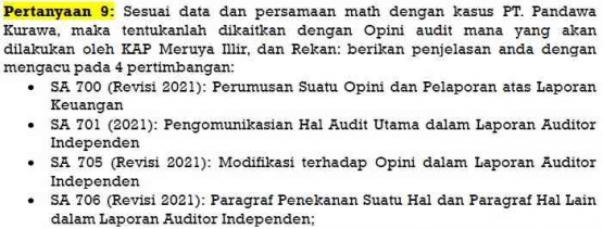 Soal Kuis 13_Pemeriksaan Pajak_Pertanyaan 9_Prof. Dr. Apollo Daito, S.E., Ak., M.Si., CIFM., CIABV., CIABG