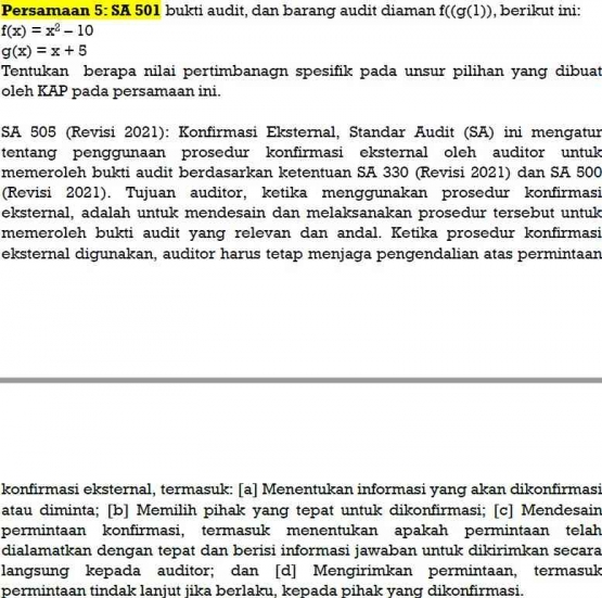 Soal Kuis 13_Pemeriksaan Pajak_Pertanyaan 5_Prof. Dr. Apollo Daito, S.E., Ak., M.Si., CIFM., CIABV., CIABG